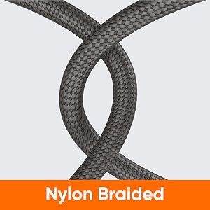 long nylon braided usb c to usb c cable