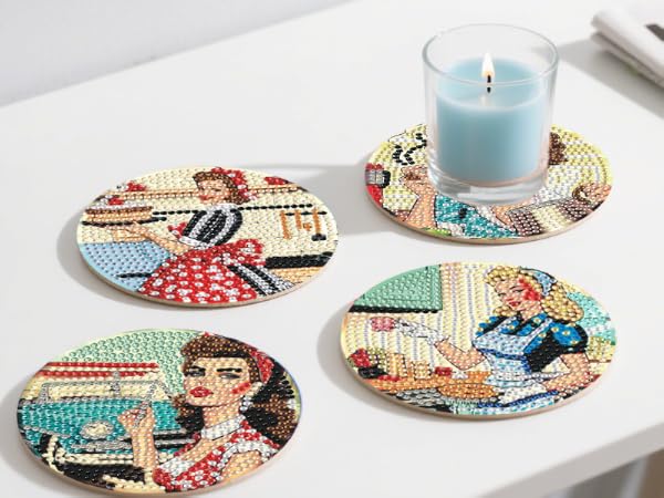 Diamond Art Coasters Kit