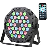 RGB Led Par Lights with Remote Control 36Led Par Led Dmx Wireless Party Lights