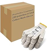 Evridwear Cotton Polyester String Knit Shell Safety Protection Work Gloves for Painter Mechanic I...