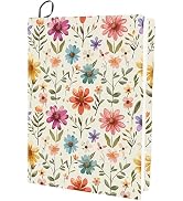 CRASPIRE Flower Stretchable Book Cover Leaf Floral Washable Reusable Large Nylon Cloth Polyester ...