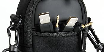Compact Camera Bag by USA Gear with Rain Cover and Shoulder Sling Strap