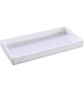 DTCSWACN Bathroom Vanity Tray, 8 x 4 inch Silicone Dresser Jewelry Ring Dish Tank Storage Kitchen...