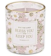 Christian Art Gifts Lord Bless You Bible Verse Scented Candle: Soy Wax, Pure Essential Oils, Cact...