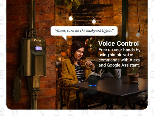 Geeni Smart Outdoor Plug-Voice Contral