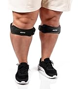 AGPTEK Plus Size Knee Brace for Women & Men, Pain Relief Patella Tendon Knee Strap 2 Pack, Adjust...
