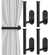 4pcs Curtain Holdbacks, Screw-in Curtain Tiebacks Curtain Tie Backs Curtain Holders for Wall Moun...