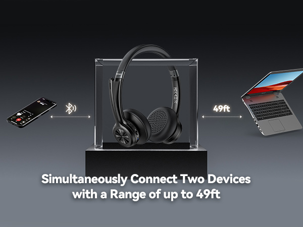 wireless headphones with mic