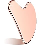 Nuanchu Stainless Steel Gua Sha Facial Tools Guasha for Face Metal Gua Sha Tighten Skin Massage G...
