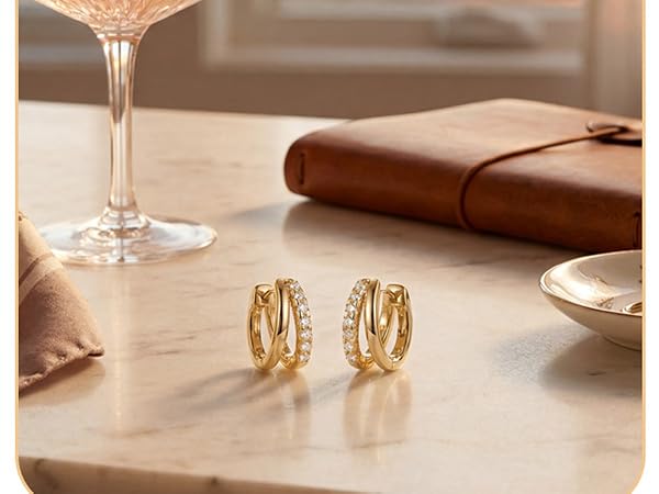 hoop earrings