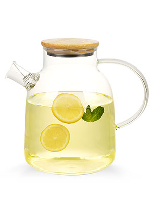 WHJY Clear Glass Teapot for Cooking on Stove