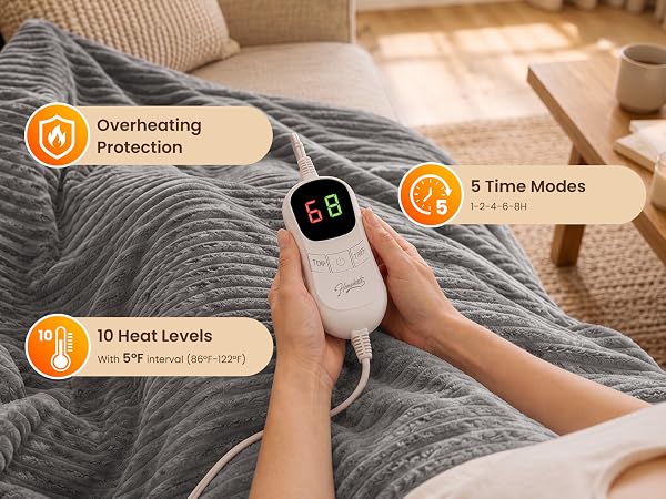 Homemate heated blanket is more energy efficient,and you can save more heating costs in winter
