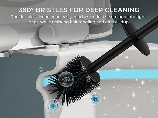 toilet brush and holder set