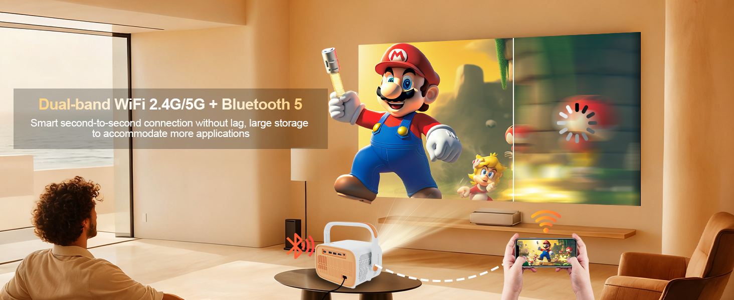 projector with wifi and bluetooth