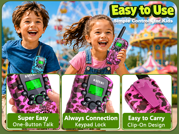 Walkie Talkies for Kids 4 Pack