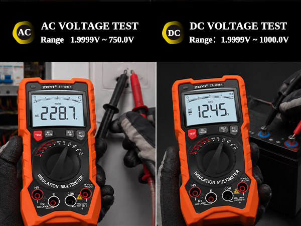 2 in 1 Megohmmeter Multimeter Ohm Meter