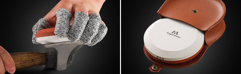 Angerstone axe sharpener