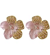 Pasiir Unique Flower Metal Cabinet Knobs, Set of 2, Hand-Painted Drawer Pulls with Mounting Screw...