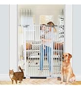 Rgqphantom 51.18" Extra Tall Safety Pet Gate,30.31"-44.07" Auto Close Cat Gate Include 2.75" and ...