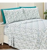 Elegant Comfort Softest and Coziest 4-Piece Sheet Set - 1500 Premium Hotel Quality Microfiber - D...