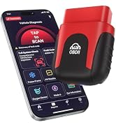 UJS Rocco OBD2 Scanner Bluetooth for iOS Android, AI Diagnostic Tool for Car Buying Repair, No Su...