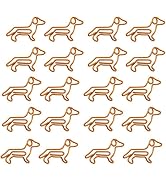 20Pcs Small paperclips Orange,Orange Cute Small Paper Clips,Dachshund Shaped Paper Clips,Cute Pap...