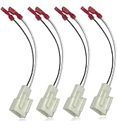 KoiLuvGo 4-Pack Car Speaker Harness Adapter, Harness Stereo Plug Adapter, Audio Bass Speaker Wiri...