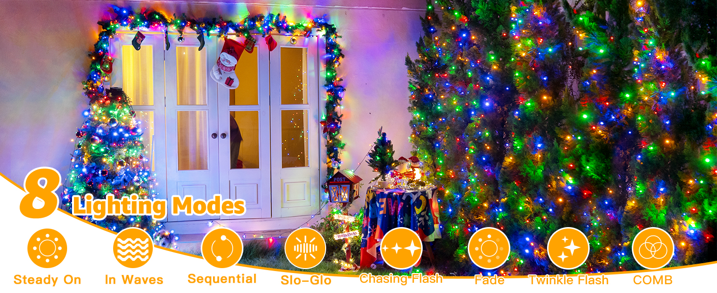 color christmas lights