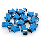 SC Simplex Fiber Optic adapter, singlemode, Pack of 12