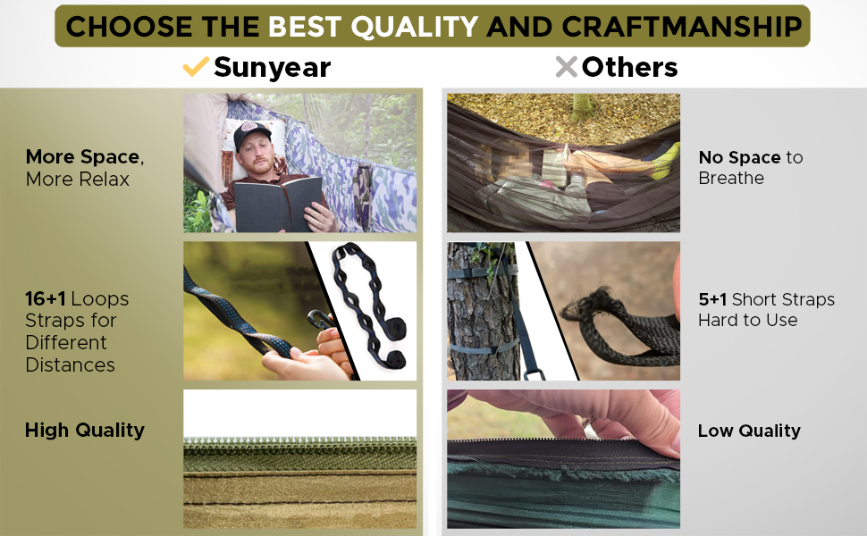 camping hammock sunyear