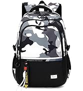 Armbq Camouflage Kids School Backpack for Boys Camo Casual Bookbags Elementary Middle School Bag ...