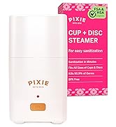 Pixie Menstrual Cup Steam Cleaner - Wash Your Cup + Kill 99.9% of Germs with Cleanser Steam for F...