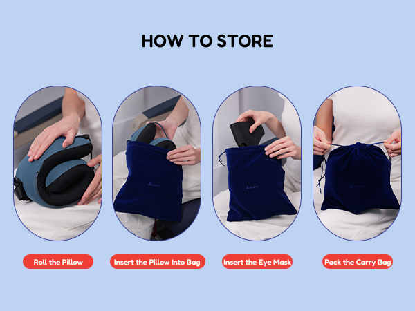 travel pillow with carry bag
