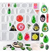 Resin Jewelry Molds, Jewelry Molds for Resin Casting, Silicone Molds for Epoxy Resin, Pendant Mol...