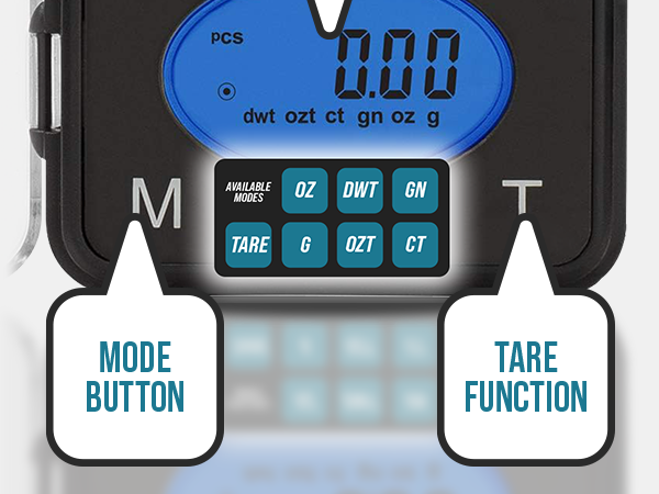 smart weigh ultra slim pocket scale Multi-Function available modes 0z dwt ct g ozt gn hold tare