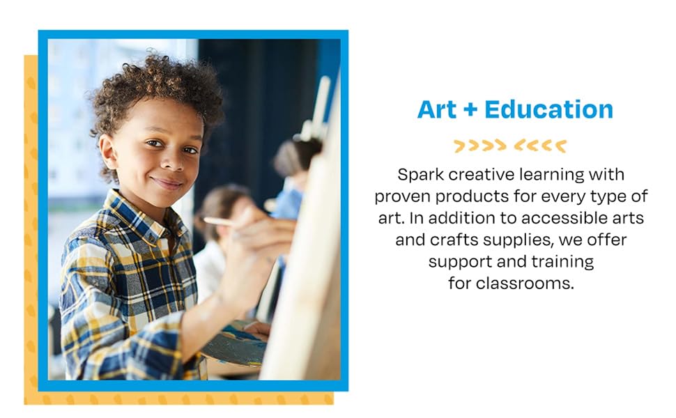 Art education solutions including supplies, training, and classroom resources.