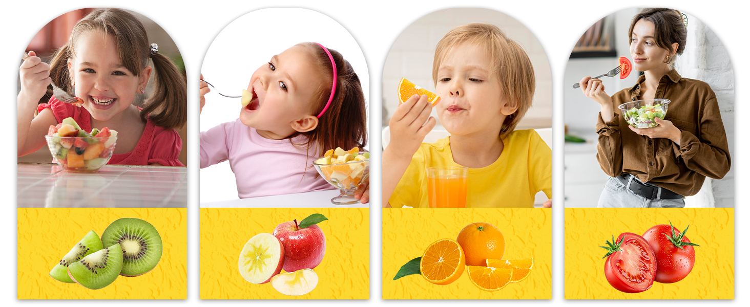 Fruit Cutter Slicer, 4 in 1 Apple Slicer with Vegetable Peeler & Cleaning Brush Mango Cutter