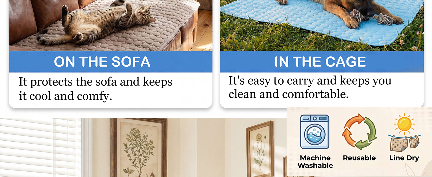 Summer Cooling Mat & Sleeping Pad- Water Absorption Top