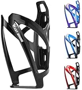 West Biking Bike Water Bottle Cages Ultra-Light Durable PC Bicycle Bottle Holder with Screws Tool...