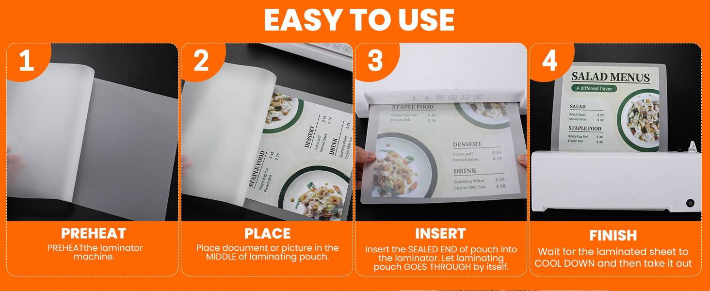 Matte Thermal Laminating Pouches