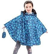 AIWUHE Kids Rain Poncho Cartoon Raincoat Jacket Cute Rain Coat Toddler Boys Girls Rain Cape Light...