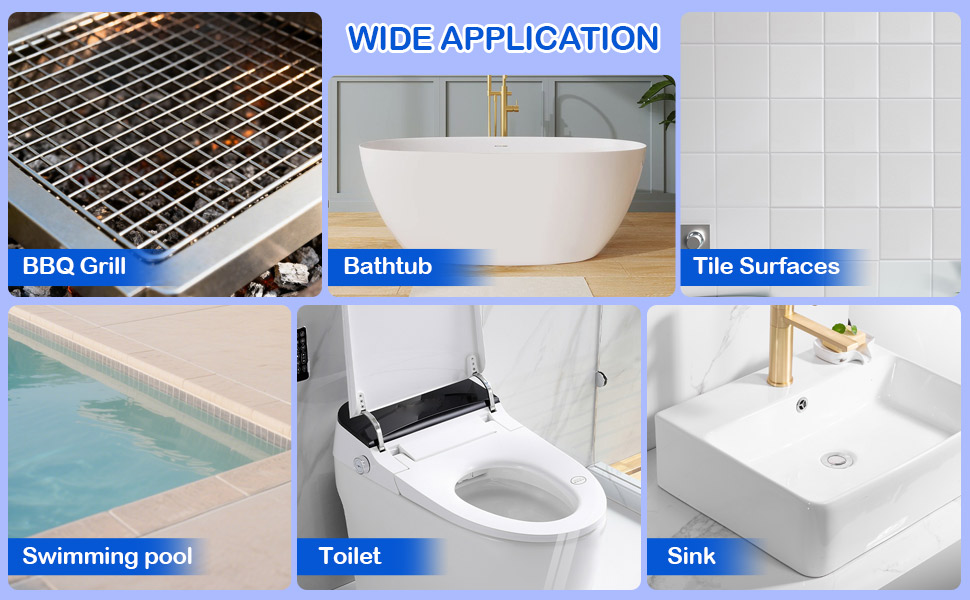 Pumice Stone Toilet Bowl Cleaner with Handle, Multi-Purpose Cleaning Tool
