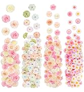 310Pcs Fake Flower Heads Mini Artificial Flower Bulk Silk Flowers for Decoration Small Faux Flowe...