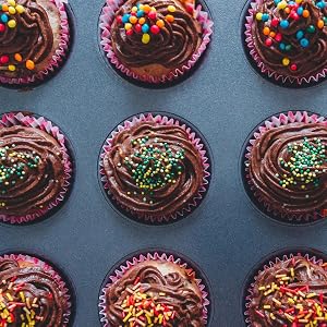 24 Cup Nonstick Carbon Steel Mini Muffin and Cupcake Pan