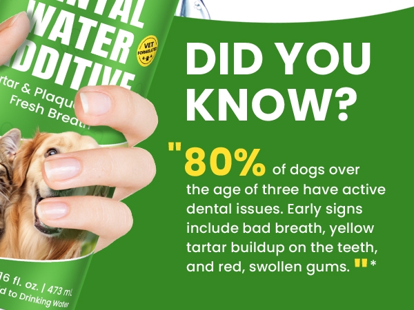 dog breath water additive