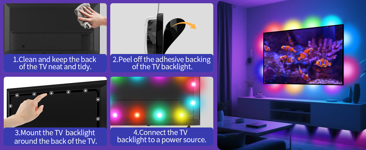 led light for tv