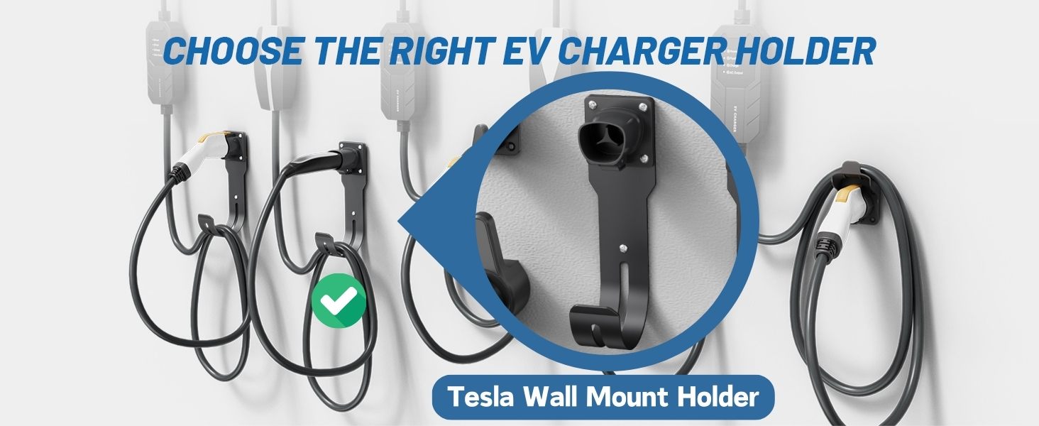 tesla charger holder