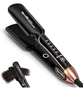 Flat Iron Hair Straightener by Terviiix - Ceramic & Tourmaline for Smooth, One-Swipe Results, Sal...