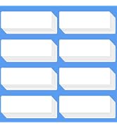 64 Pieces White Dry Erase Magnetic Labels, Blank Writable Magnetic Label Stickers, Reusable Magne...