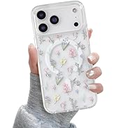 QLTYPRI Magnetic for iPhone 17 Pro Max Case Compatible with Magsafe, Cute Floral Flower Aesthetic...